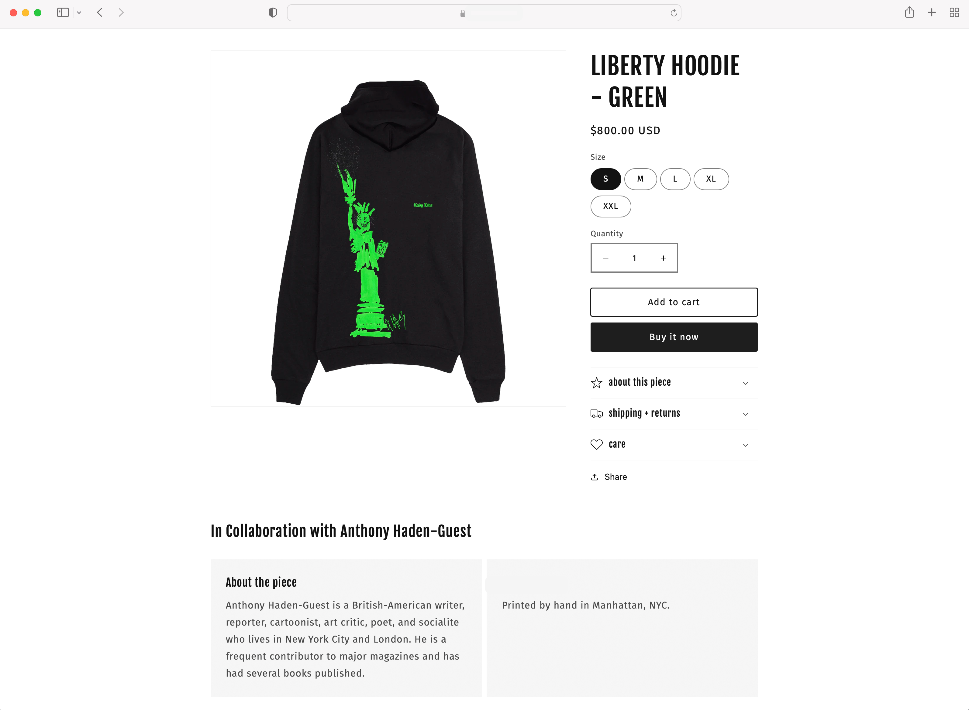 LSCHER Apparel x Webstore view 1