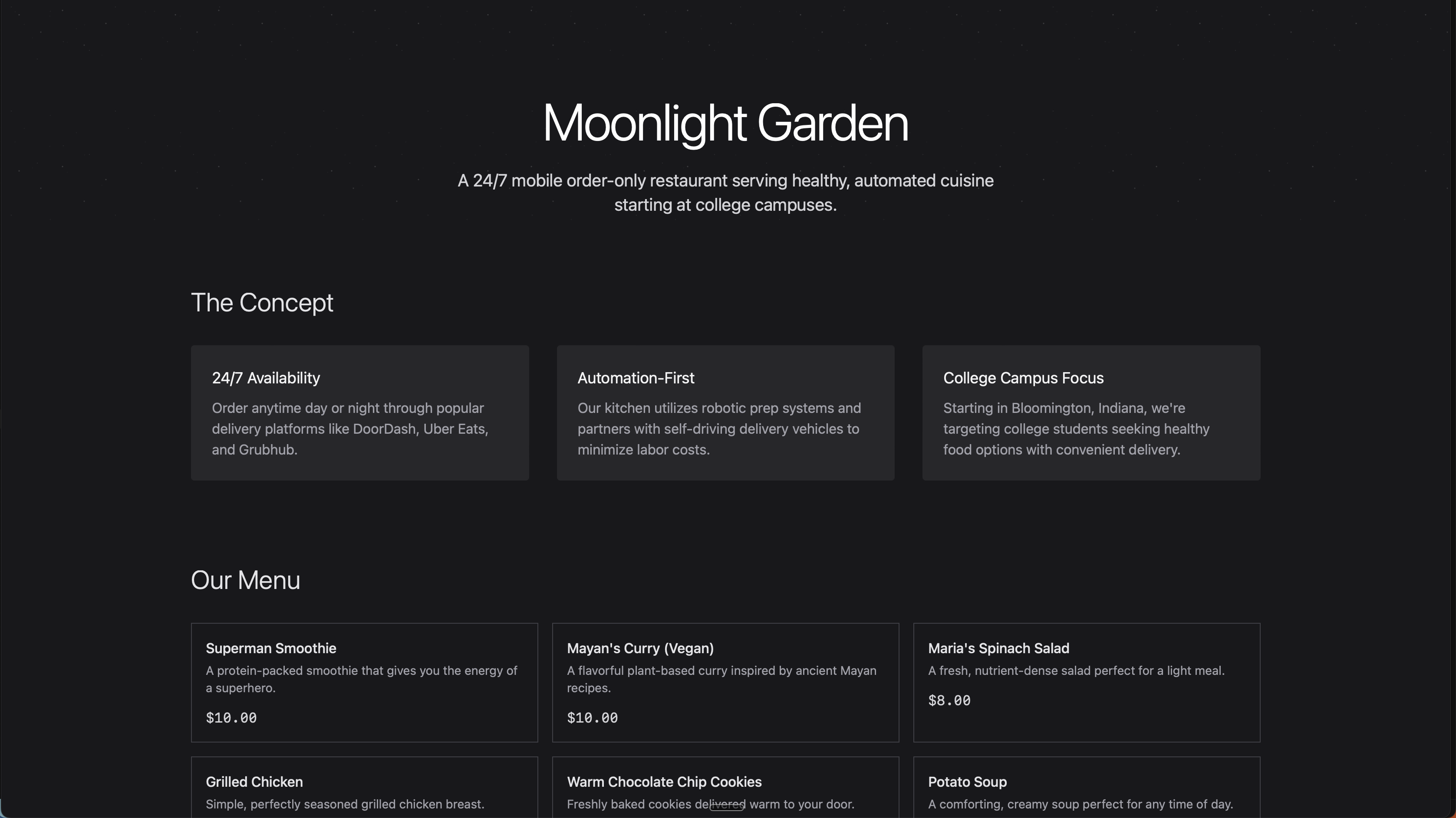 Moonlight Garden 🌱