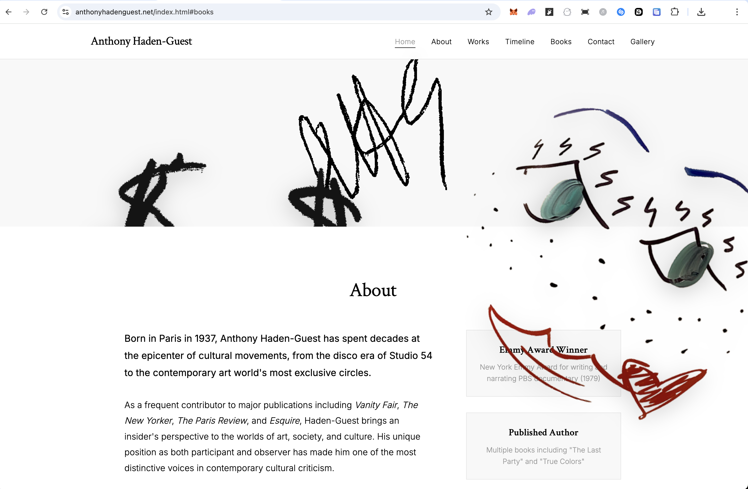 Anthony Haden-Guest Website