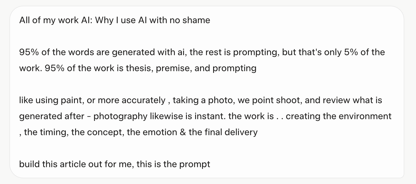 AI writing and human creativity