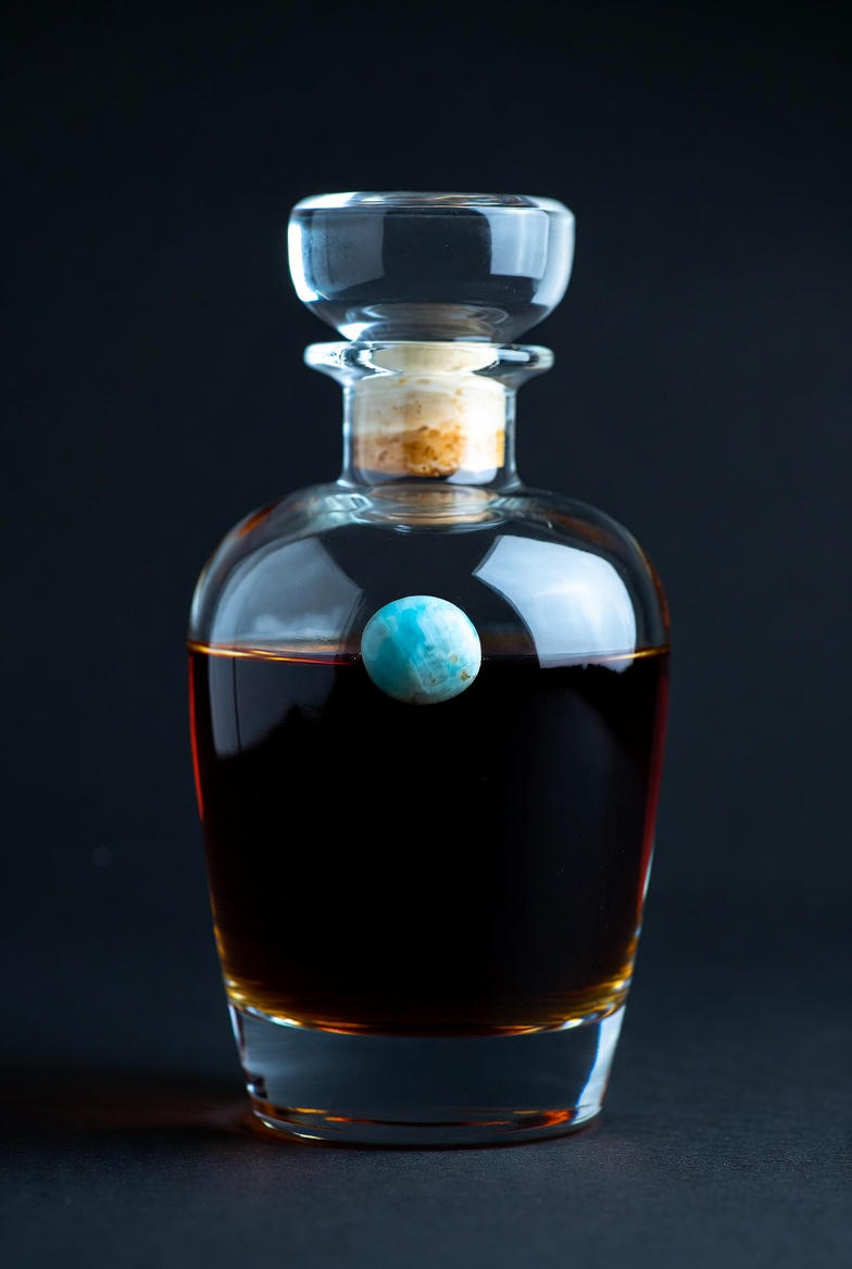 Treasure dark rum bottle